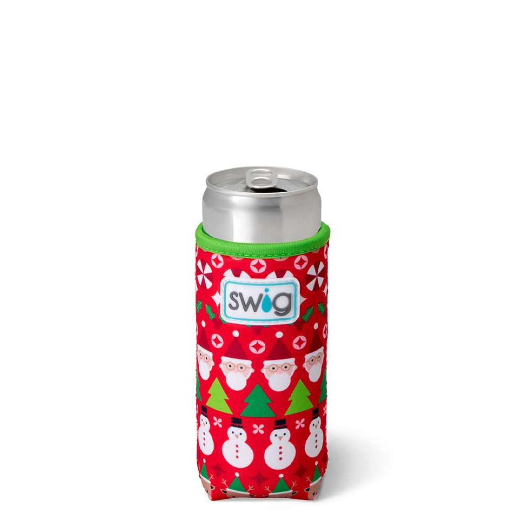 Swig Slim Can Coolie - Holiday Patterns