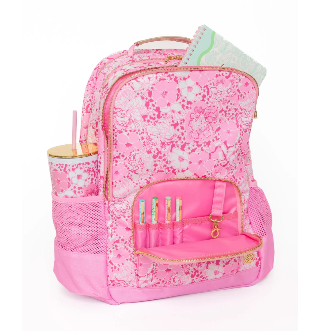 Lilly Pulitzer Backpack- Conch Shell Pink Burst of Joy