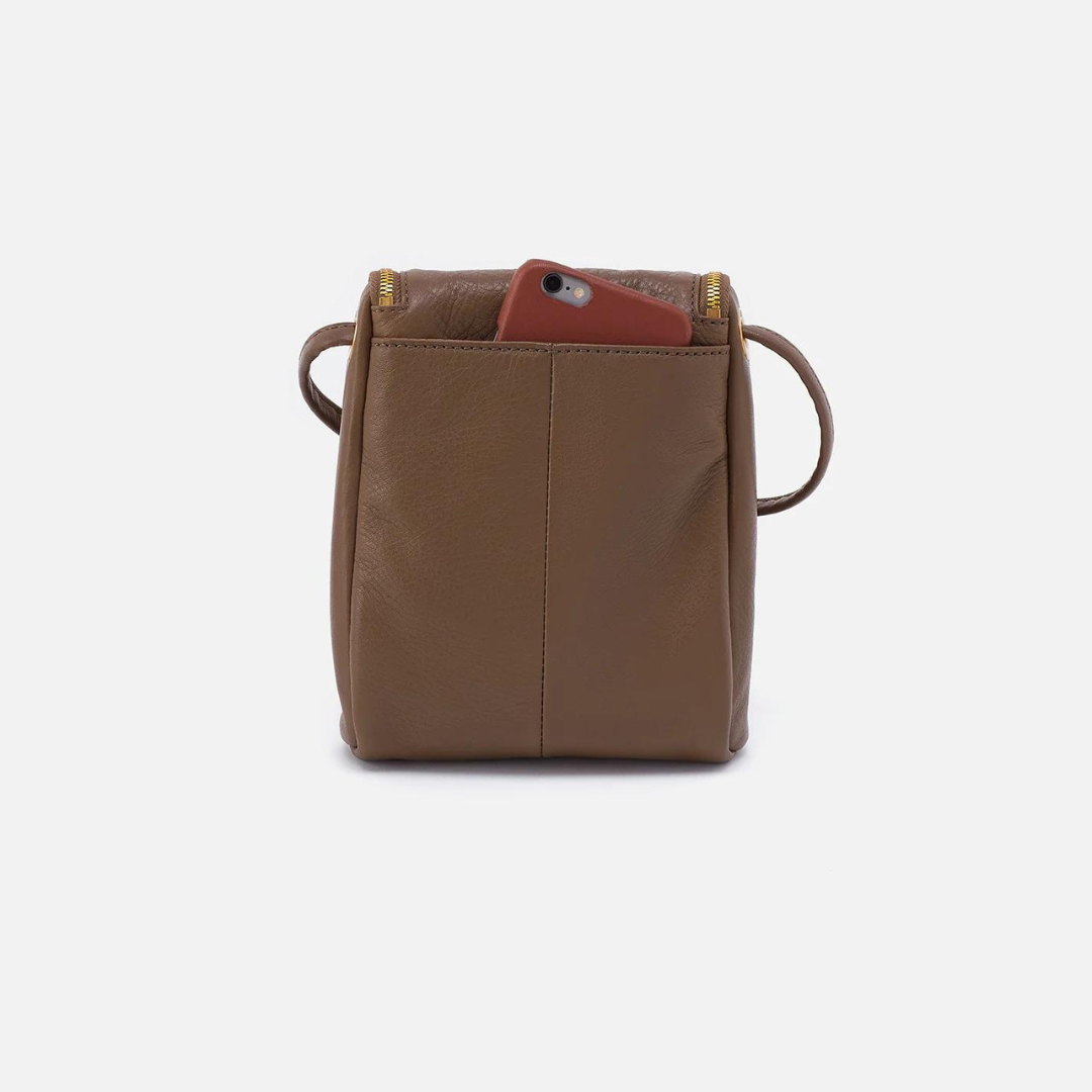 Hobo Fern Crossbody Pebbled Leather - Dark Elm