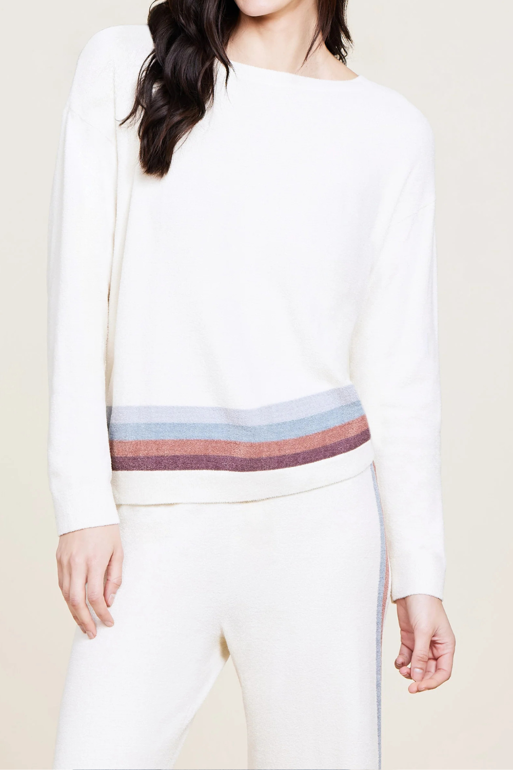 Barefoot Dreams CCUL Multi Stripe Pullover