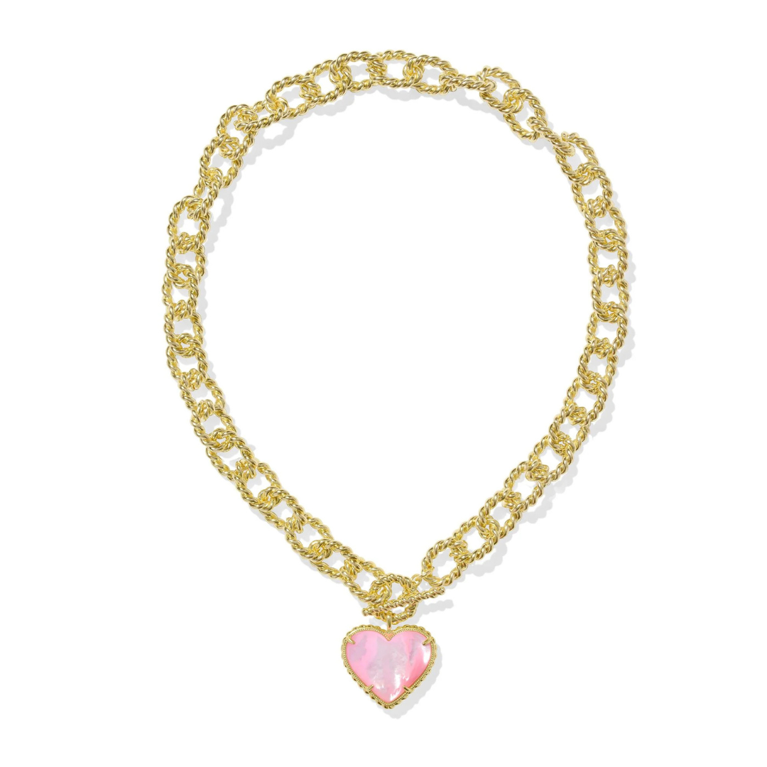 Kendra Scott Haisley Heart Statement Necklace - Gold