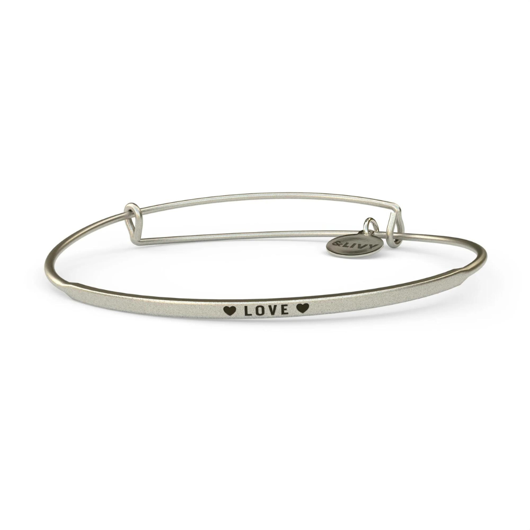 &Livy 'Love' Posy Bracelet