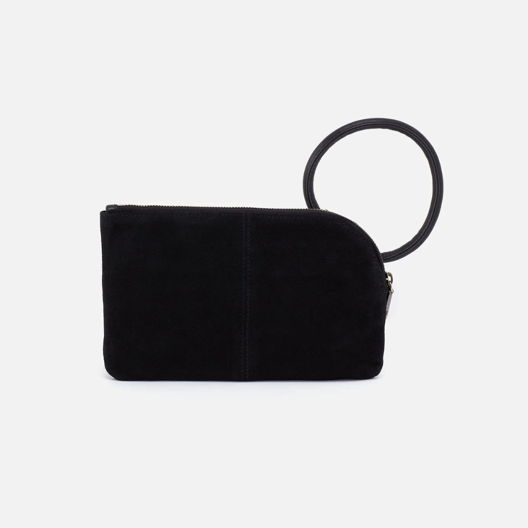 Hobo Sable Clutch Suede - Black