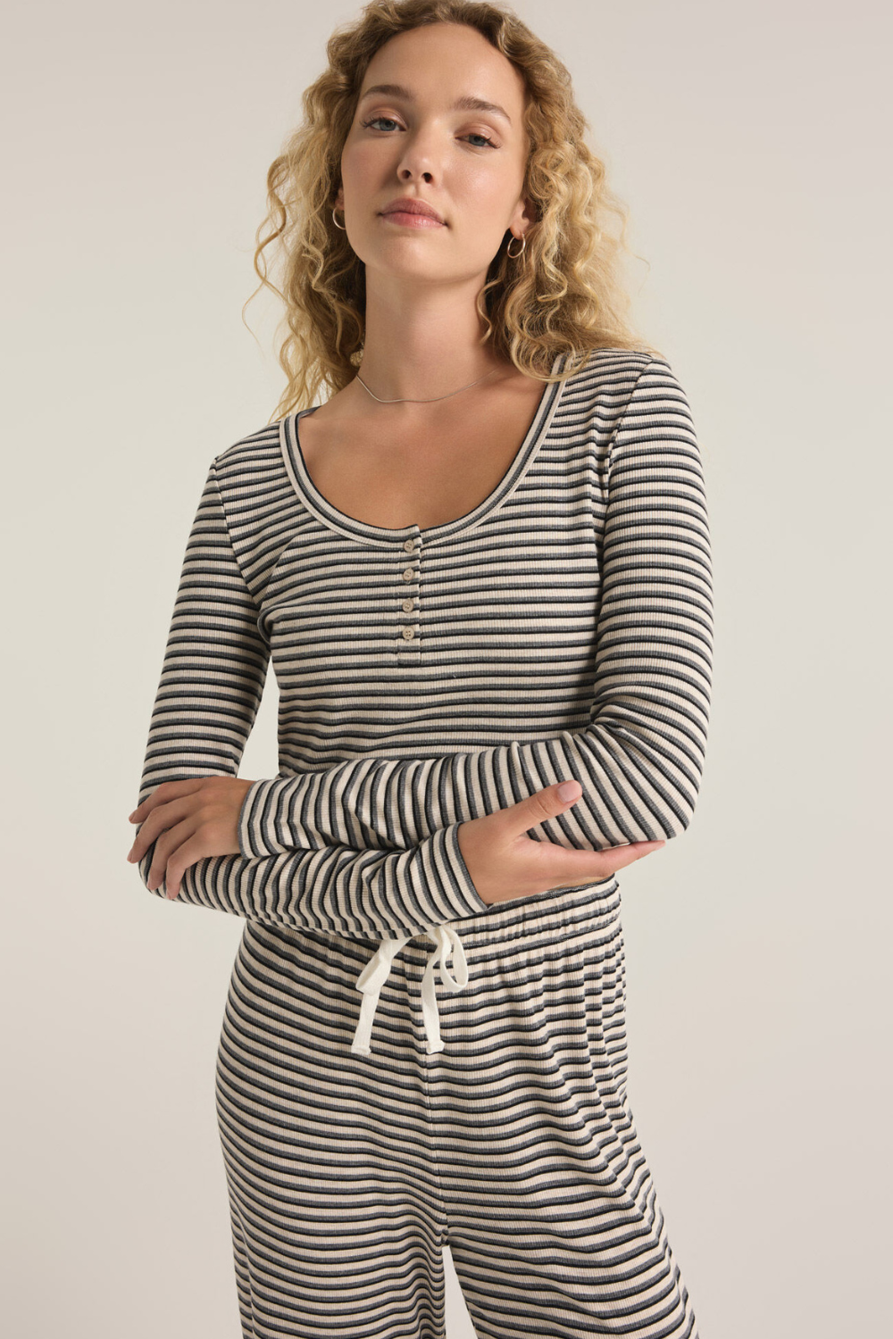 Z Supply Constance Stripe Longsleeve Top