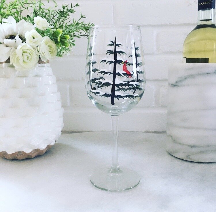 Wine by Design Evergreen Tree Wine Glass