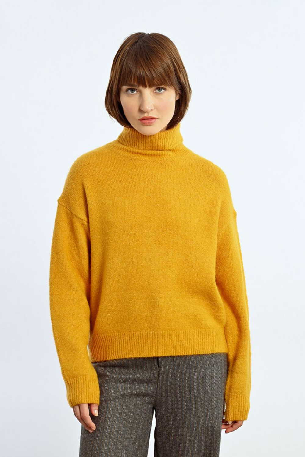 Molly Bracken Young Ladies Knitted Sweater - Saffron Yellow