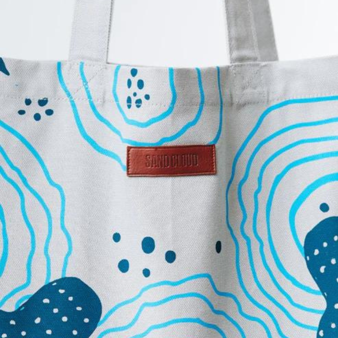 Sand Cloud Everyday Tote - Shark Ripples