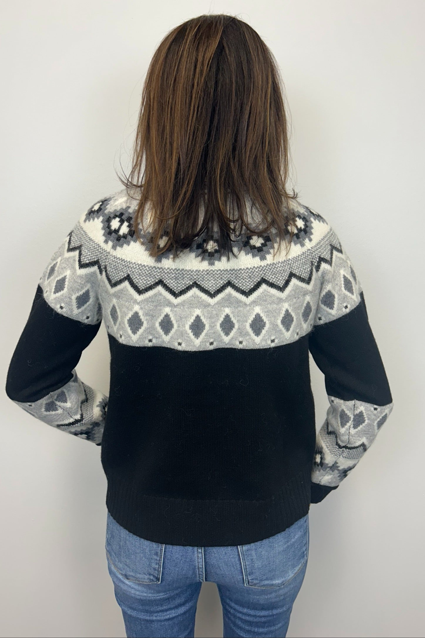 Alashan Adeline Fair Isle Crew Neck