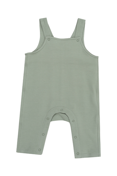 Angel Dear French Terry Desert Sage Overalls - The Cottage