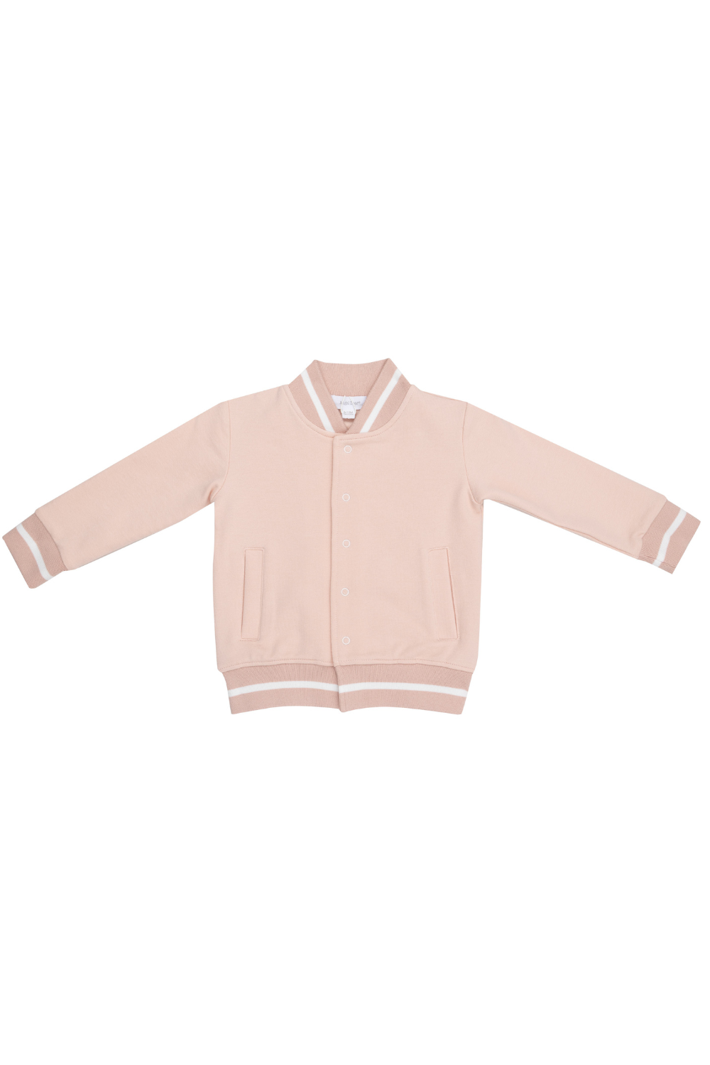 Angel Dear French Terry Letterman Jacket- Pink - The Cottage