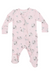 Angel Dear Gray Elephants Pink 2 Way Ruffle Zip - The Cottage