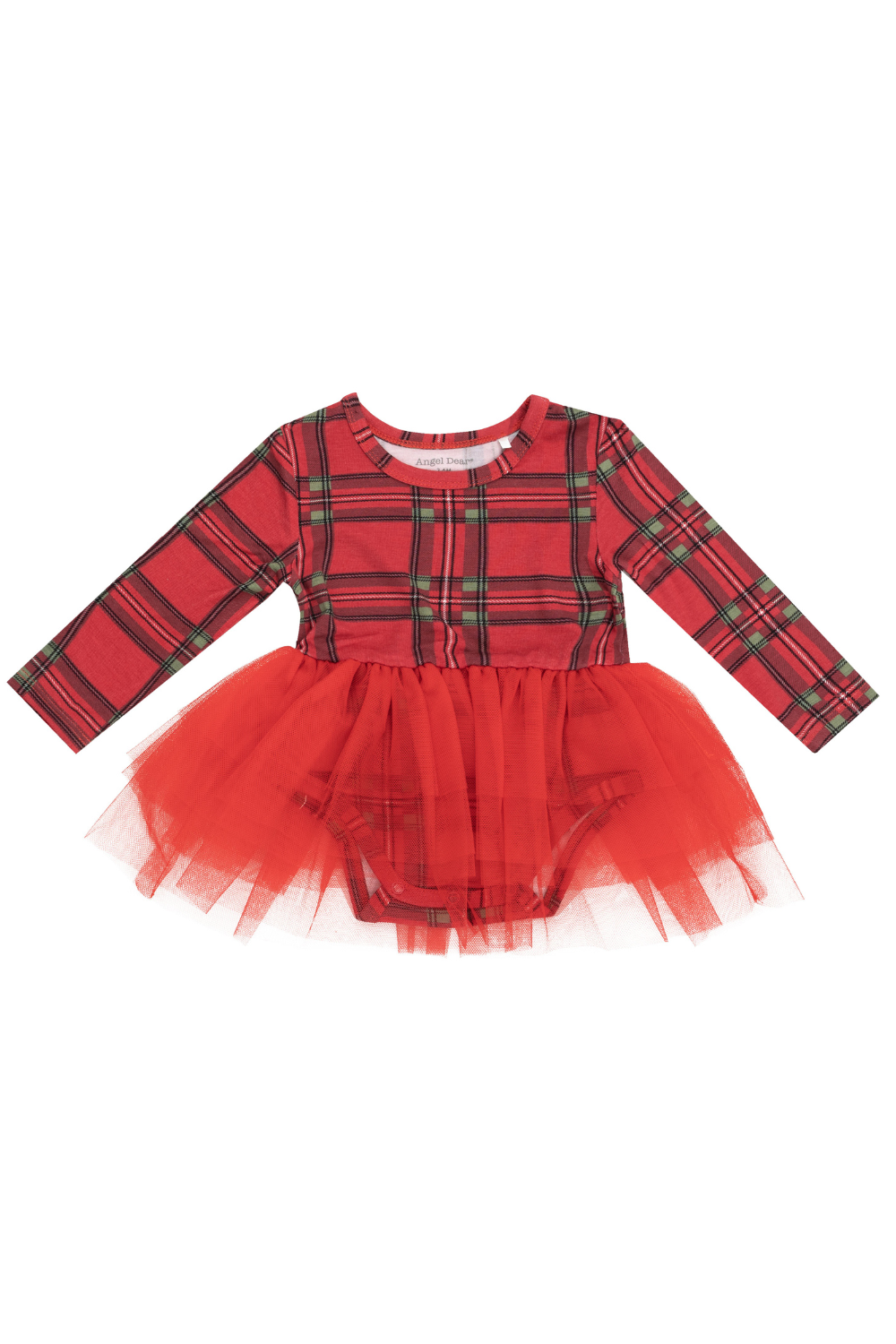 Angel Dear Vintage Holiday Plaid Tutu Bodysuit - The Cottage