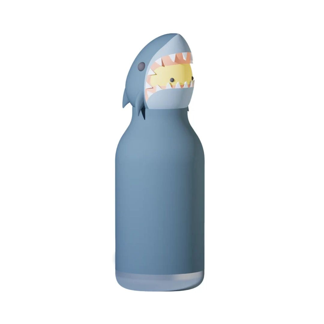 Asobu Bestie Bottle in Shark on a plain white background
