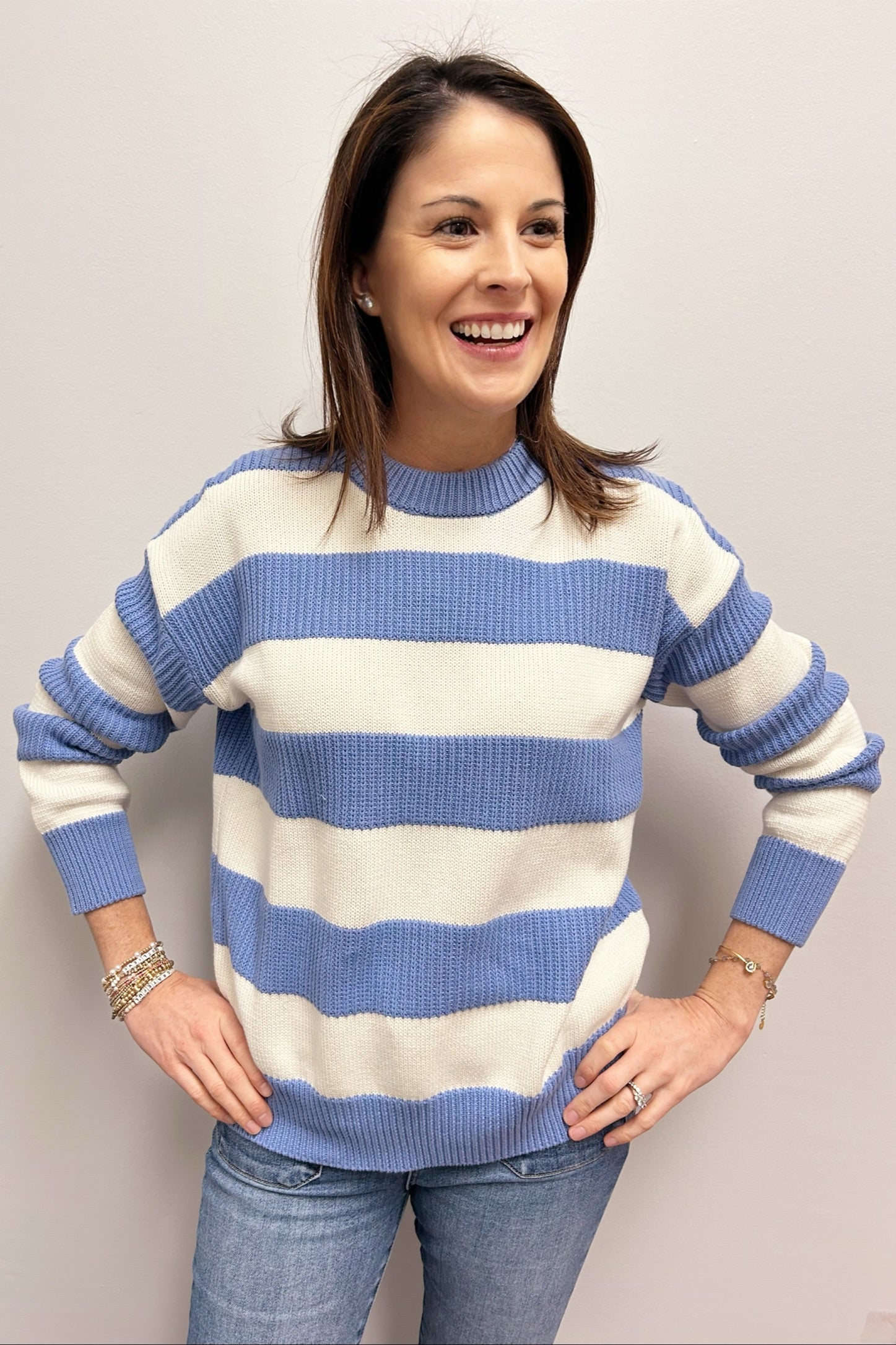 Z Supply Boyfriend Sailor Sweater - Blue River