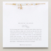 Bracelet with starfish and pearl charm on a card with 'Beach Glass' description and Bryan Anthonys branding.