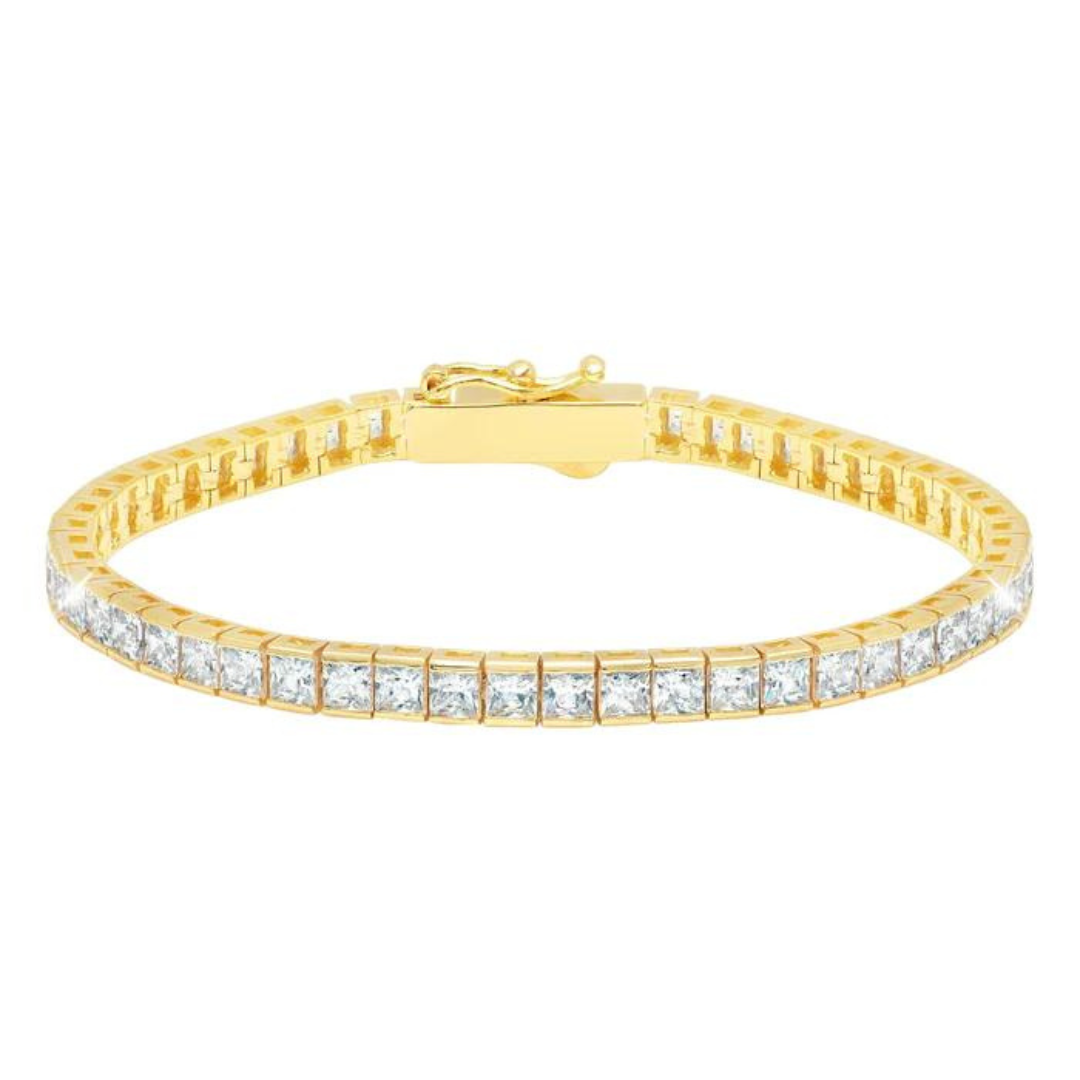 Crislu Classic Medium Princess Tennis Bracelet