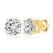 Crislu Solitaire Brilliant Stud Earrings - 6.0 Carats - The Cottage