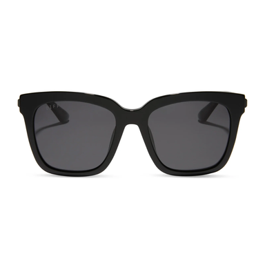 Diff Eyewear Bella Sunglasses-Black/Grey Polarized