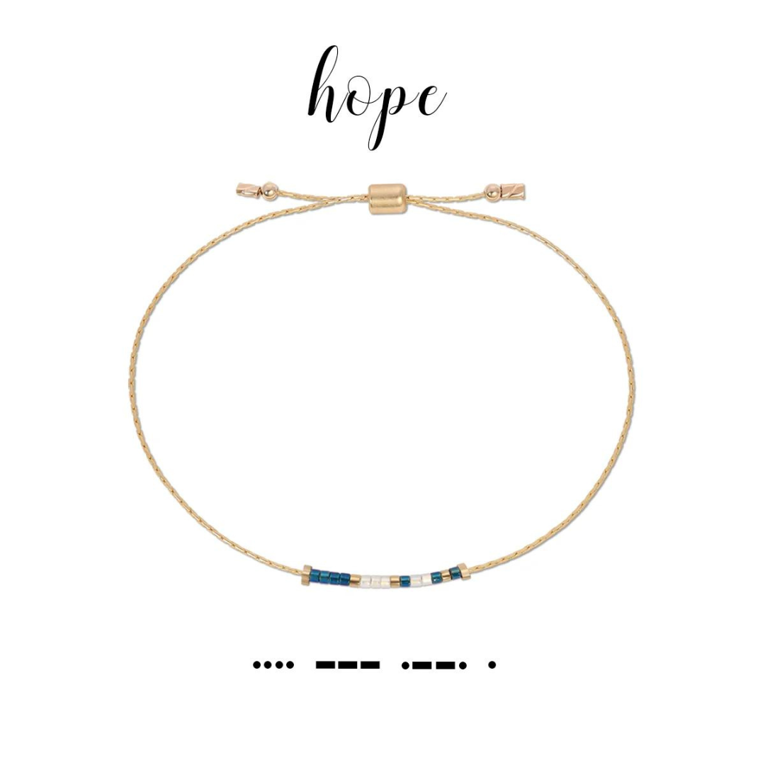 Dot & Dash Morse Code Bracelet - Hope