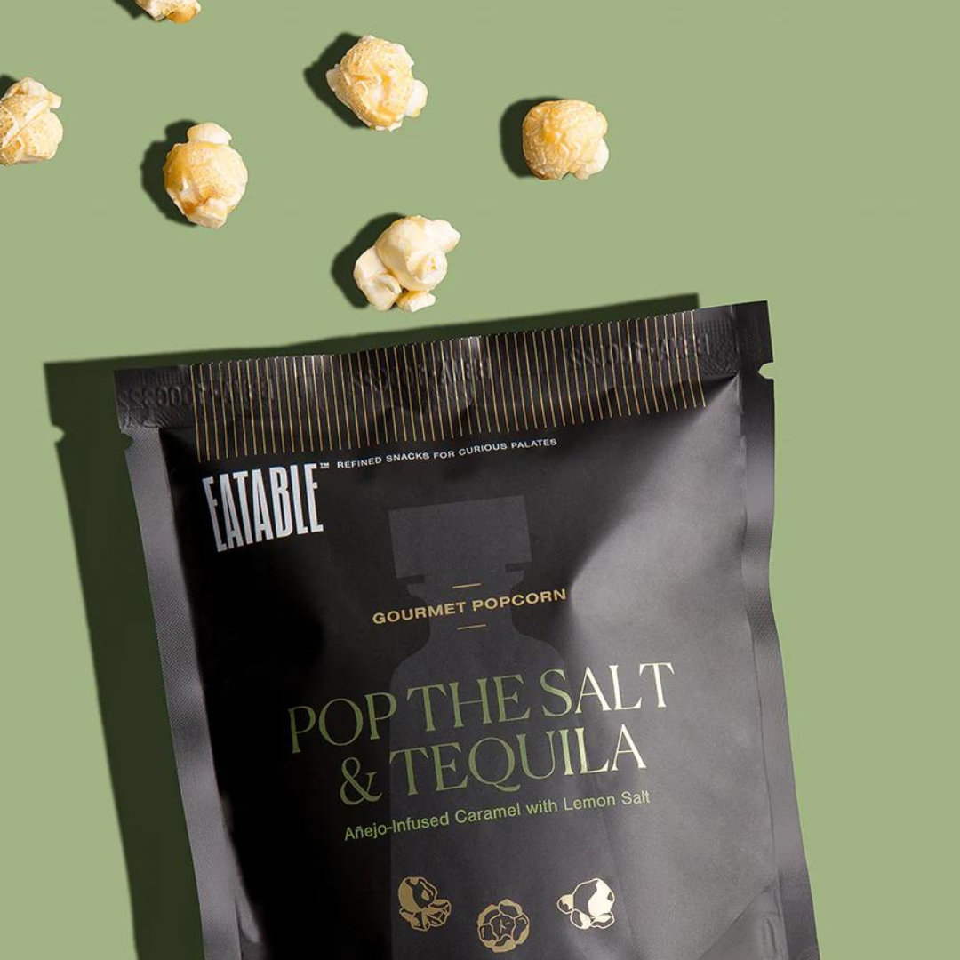 Eatable Pop the Salt & Tequila-Añejo Infused Caramel  Popcorn