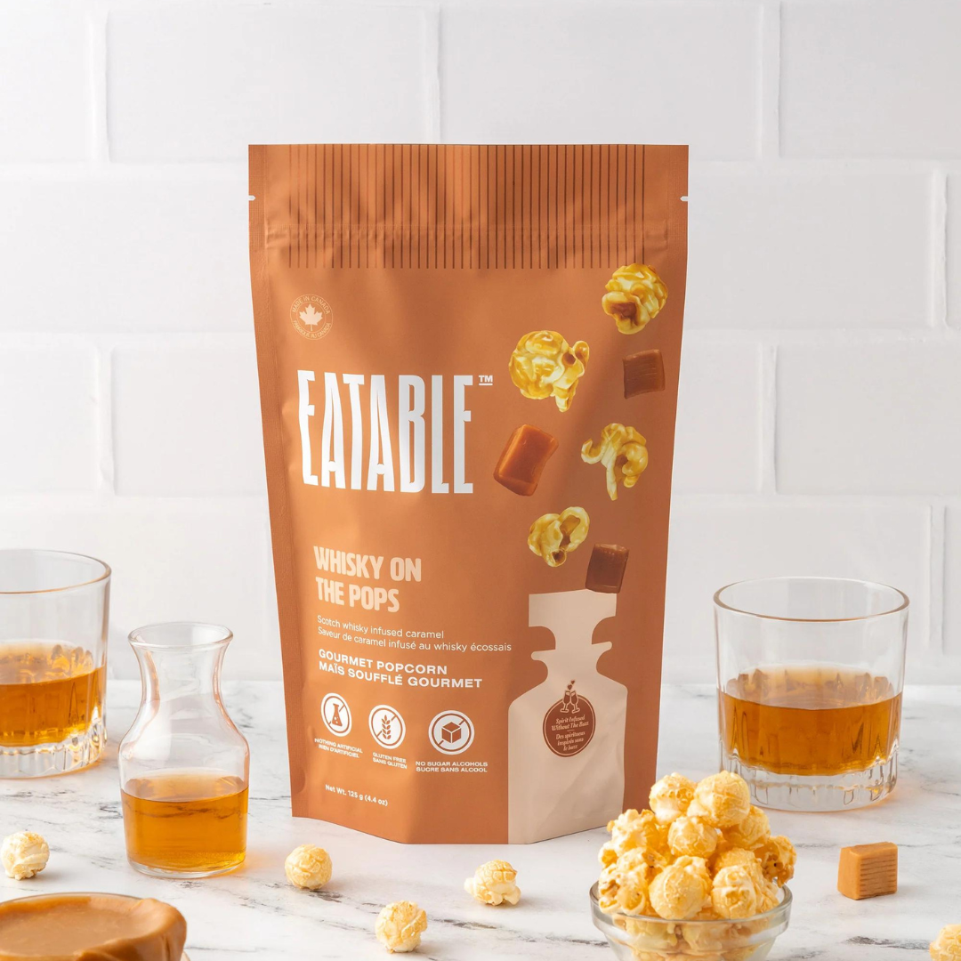 Eatable Whisky on the Pops- Scotch Infused Caramel Popcorn