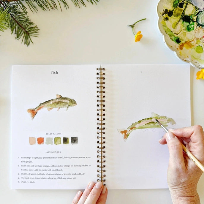 Emily Lex Studio Watercolor Workbook w/Paint - Camping