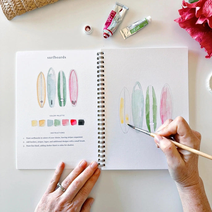 Emily Lex Studio Watercolor Workbook w/Paint - Tropical