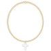 Enewton Classic Gold 2mm Bracelet- Blessed Crystal Charm