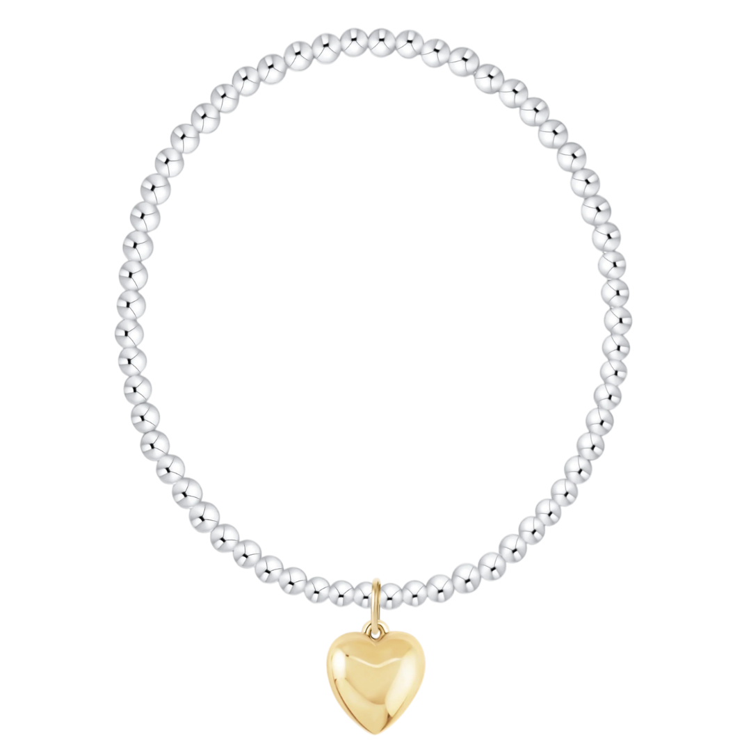 Enewton Classic Mixed Metal Bracelet-Love Plush Gold Charm