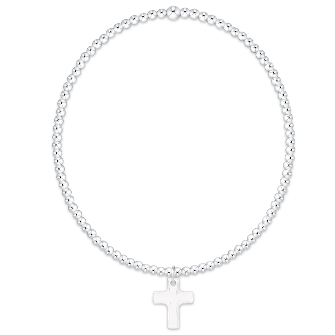 Enewton Classic Sterling 2mm Bracelet- Blessed Crystal Charm