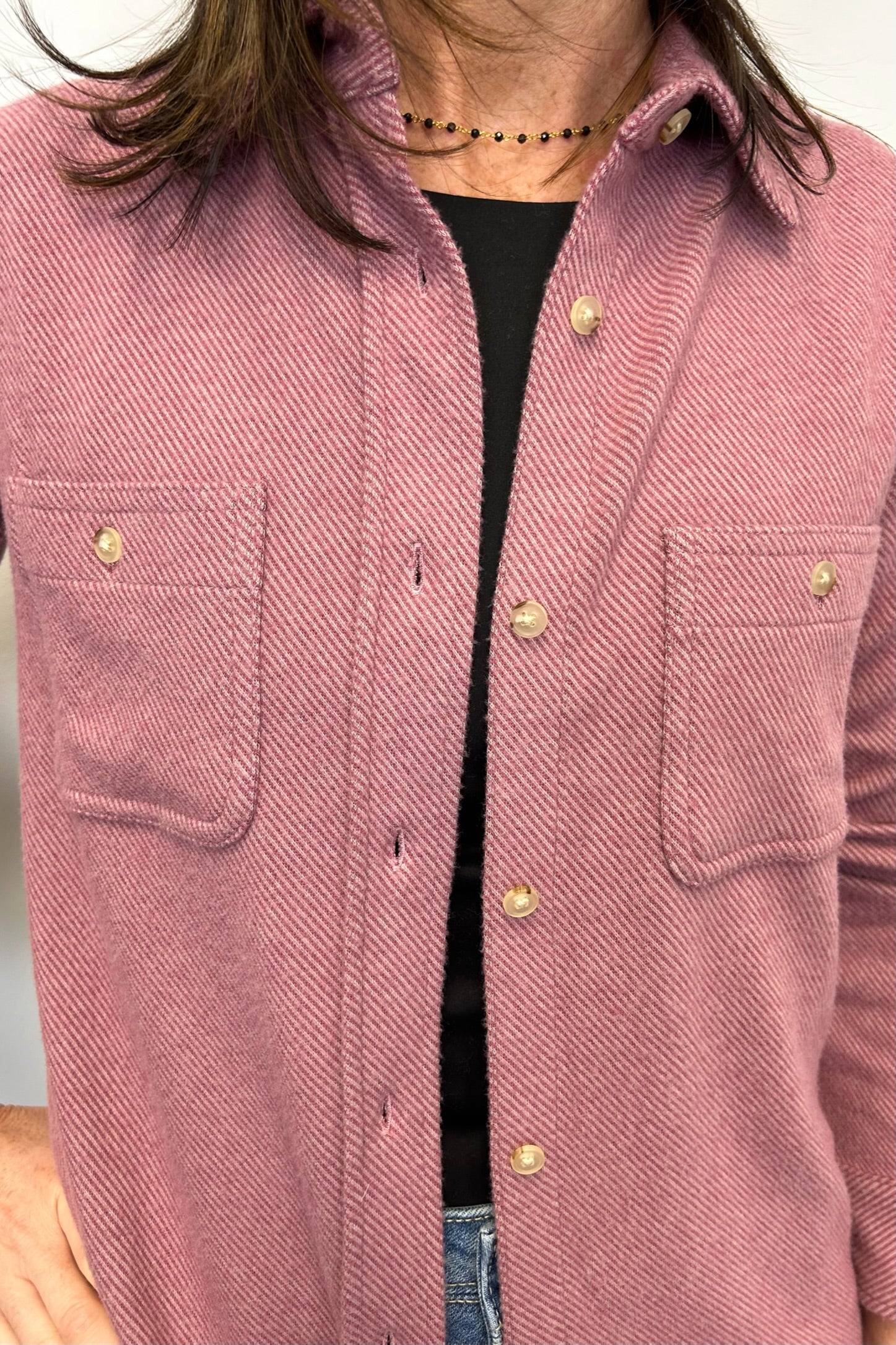 Faherty Legend Sweater Shirt - Rose Twill