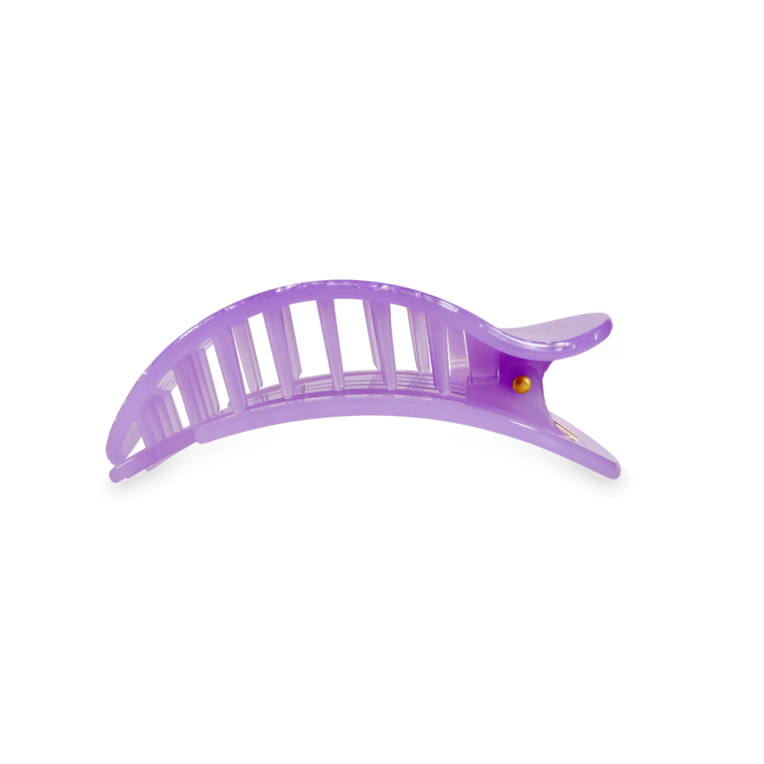 purple hairclip on white background