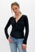 woman wearing Free People Jamie Henley in Pitch Black