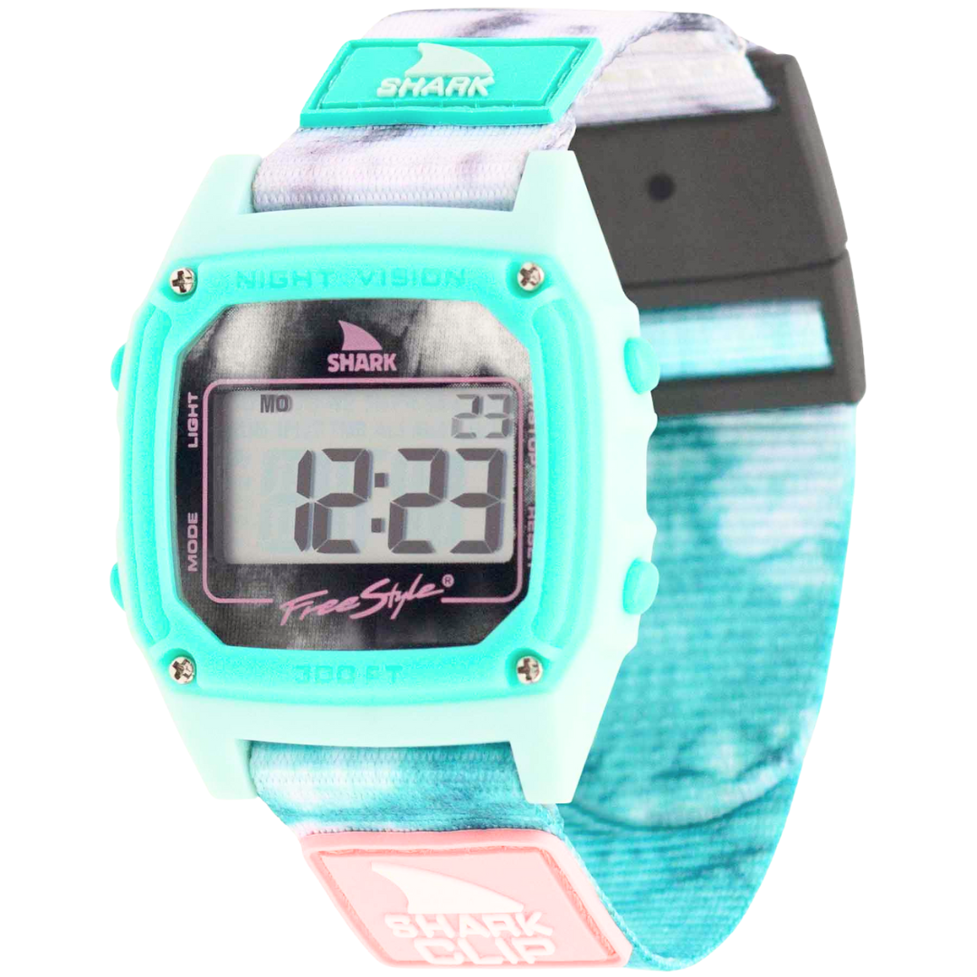 Freestyle Shark Classic Clip - Tie Dye Aqua Cloud