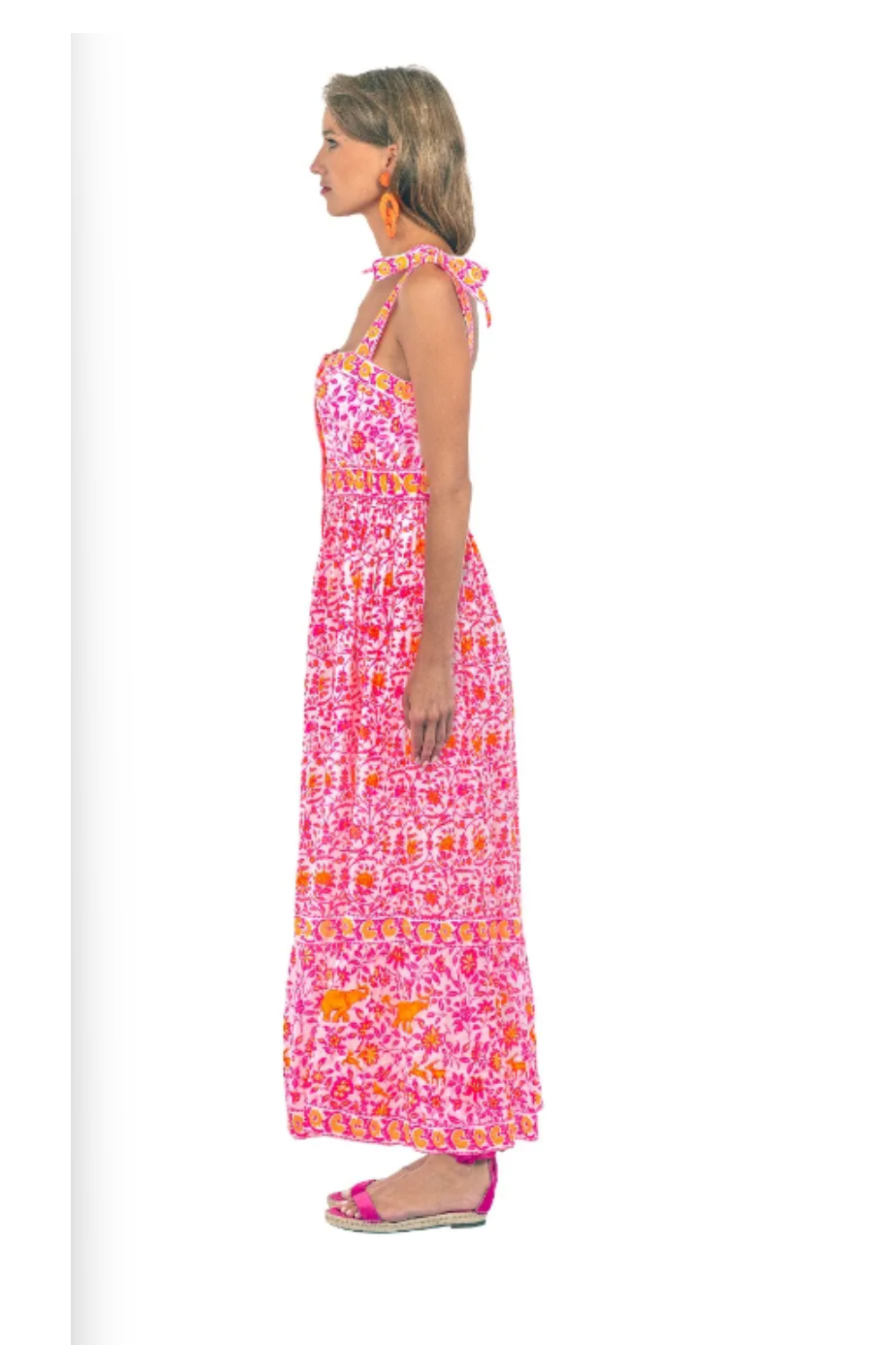 Gretchen Scott Samode East India Dress - Pink/Orange