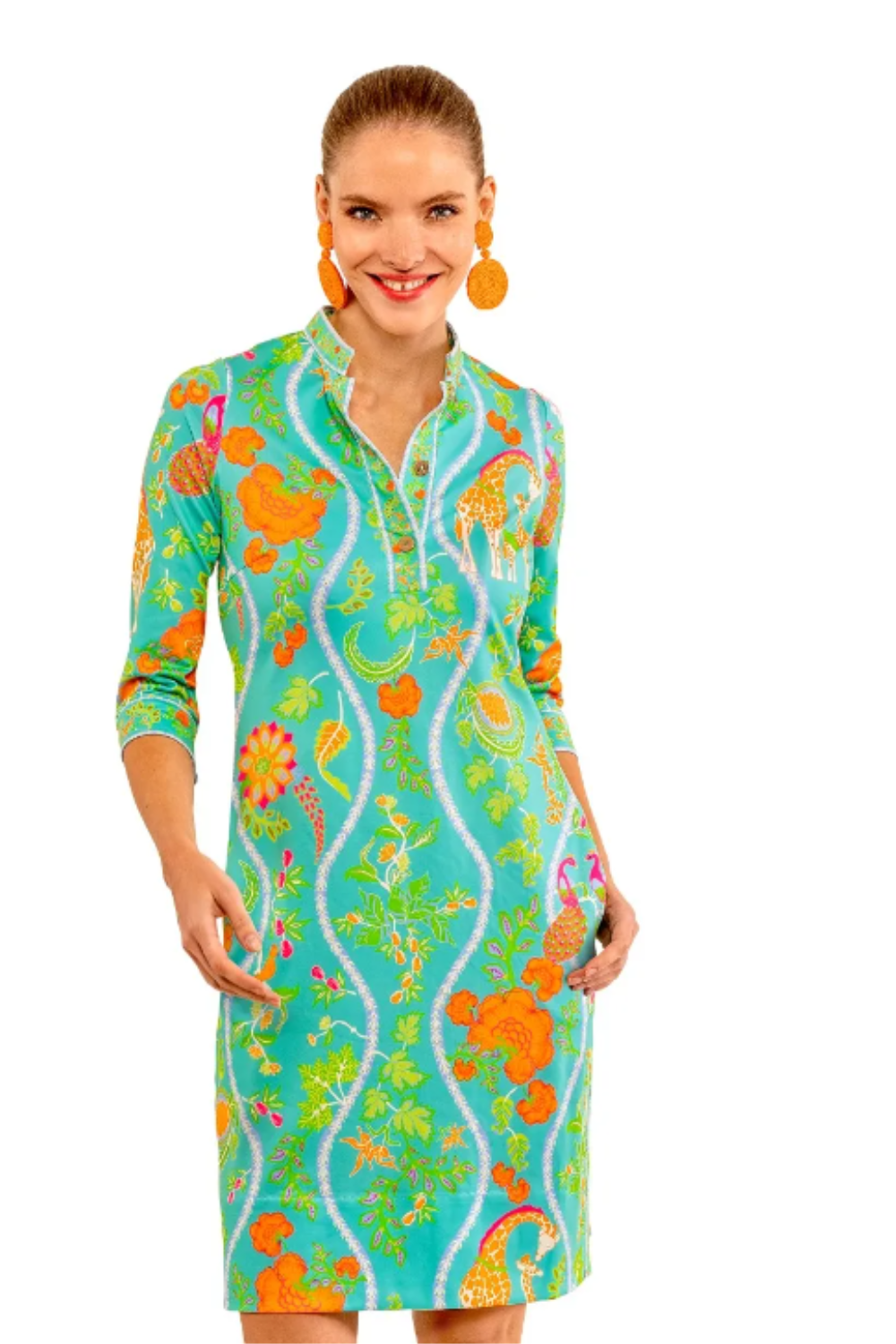 Gretchen Scott Jersey Mandarin Dress