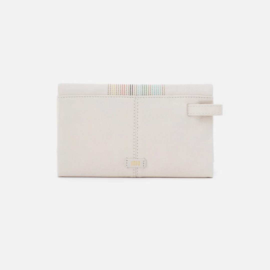 Hobo Keen Continental Wallet - White