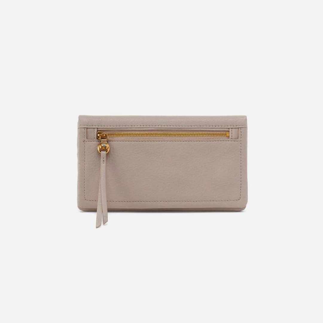 Hobo Lumen Continental Wallet Pebbled Leather- Taupe