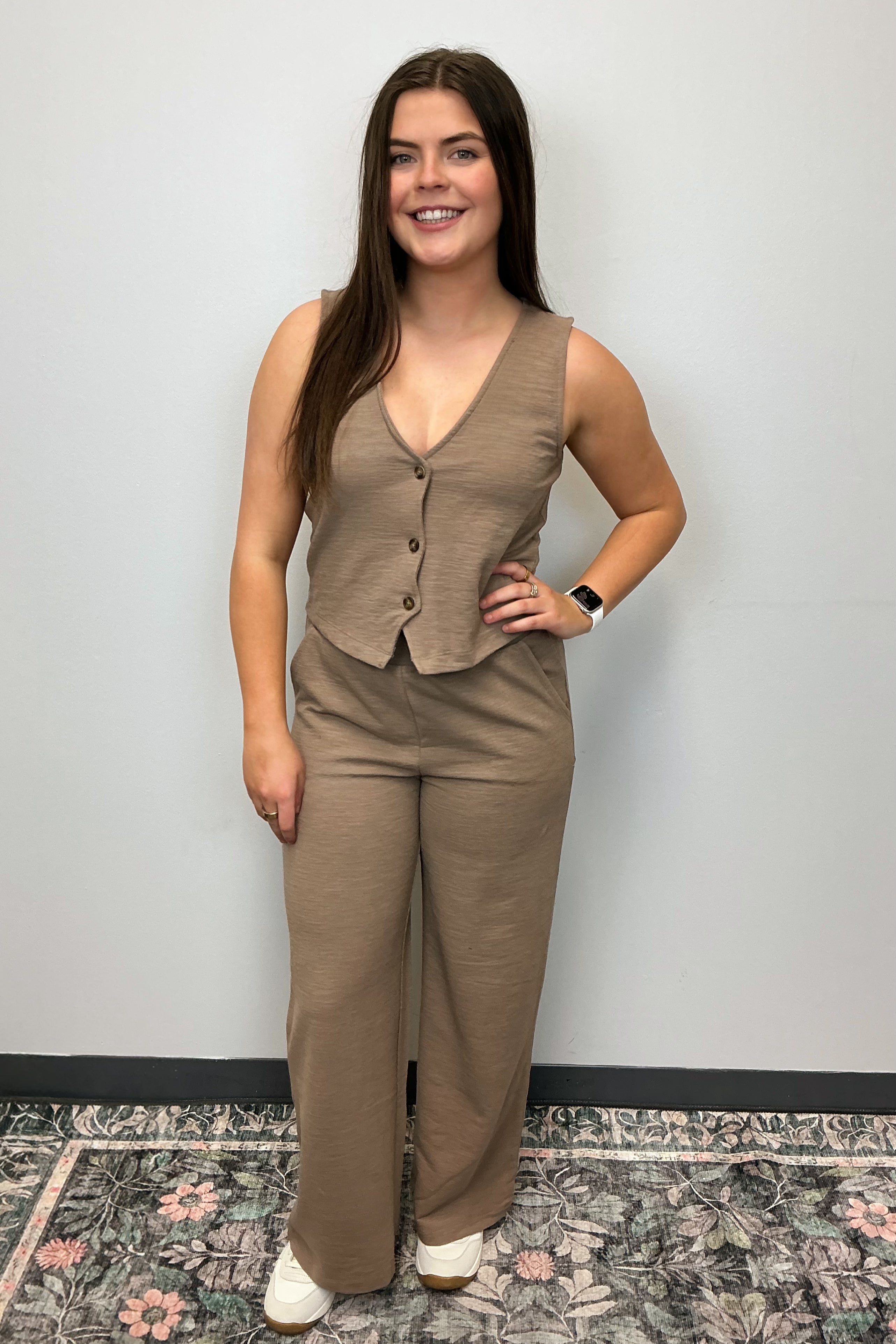 Z Supply Andre Wide Leg Pant - Milkshake