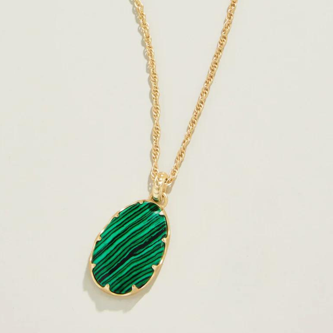 Spartina Coralie Green Malachite Necklace
