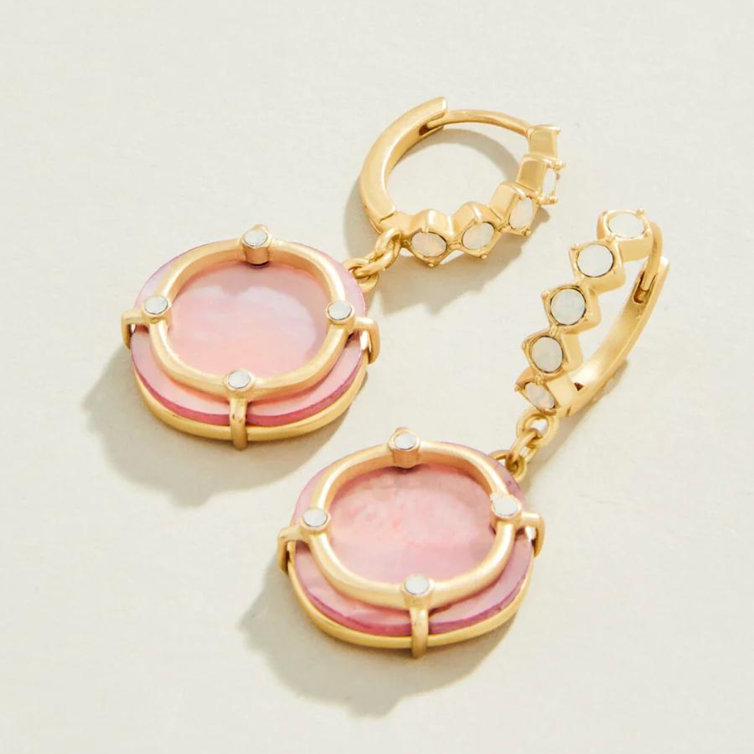 Spartina Pink Pearl Orla Round Earrings