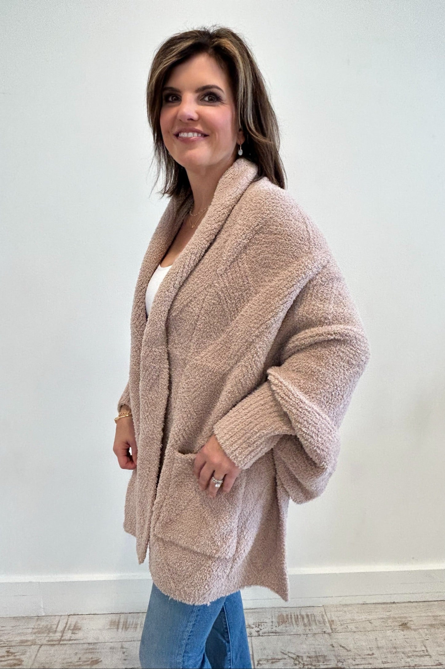 CozyChic Cable Weave Blanket Wrap - Willow