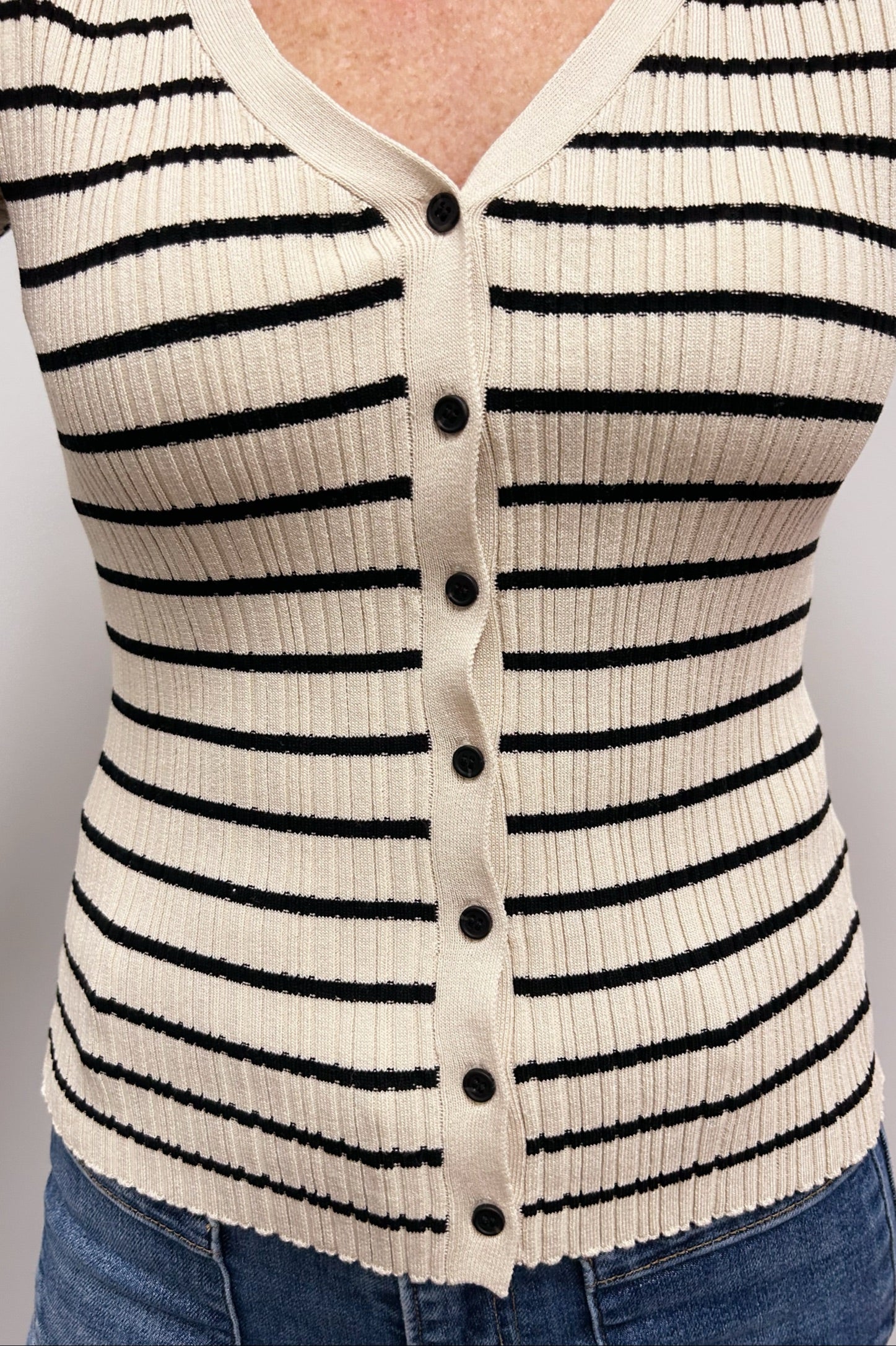 Z Supply Jordana Stripe Sweater - Sandshell