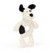 Jellycat Bashful Black & Cream Puppy Ring Rattle - The Cottage