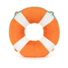 Plush life buoy toy on a white background