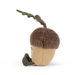 two acorns on twig stuff animal on white background