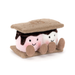 smore stuffed animal on white background