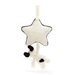 Jellycat Bashful Black & Cream Puppy Musical Pull - Jellycat
