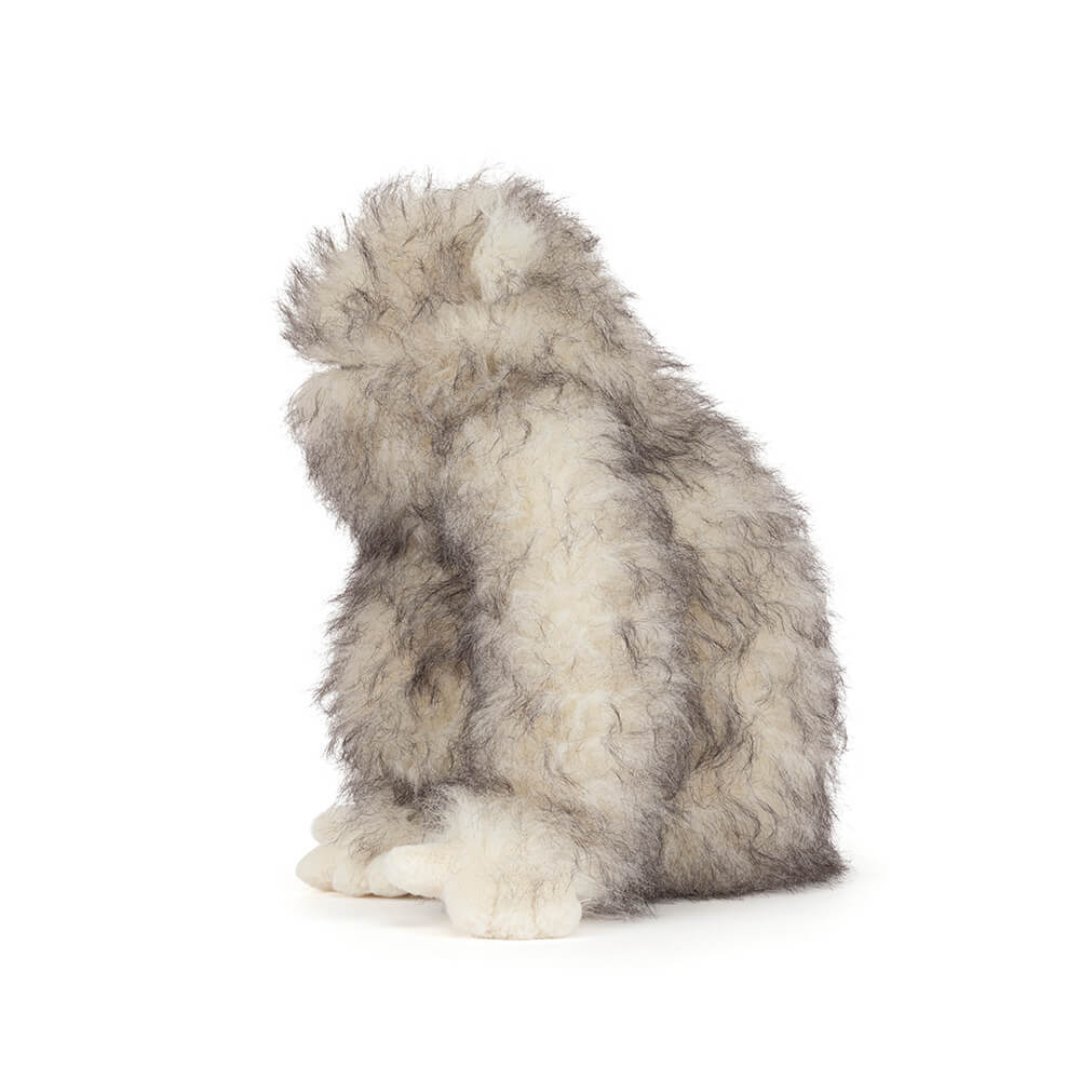 yetti stuffed animal on white background