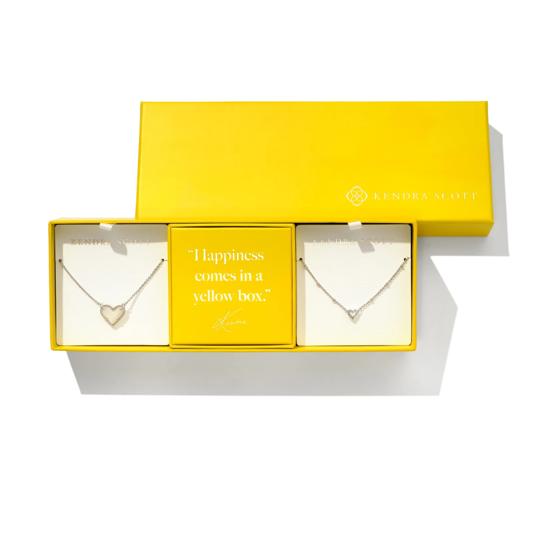 Kendra Scott Ari Gift Set of 2 - Silver - Ivory Mother of Pearl